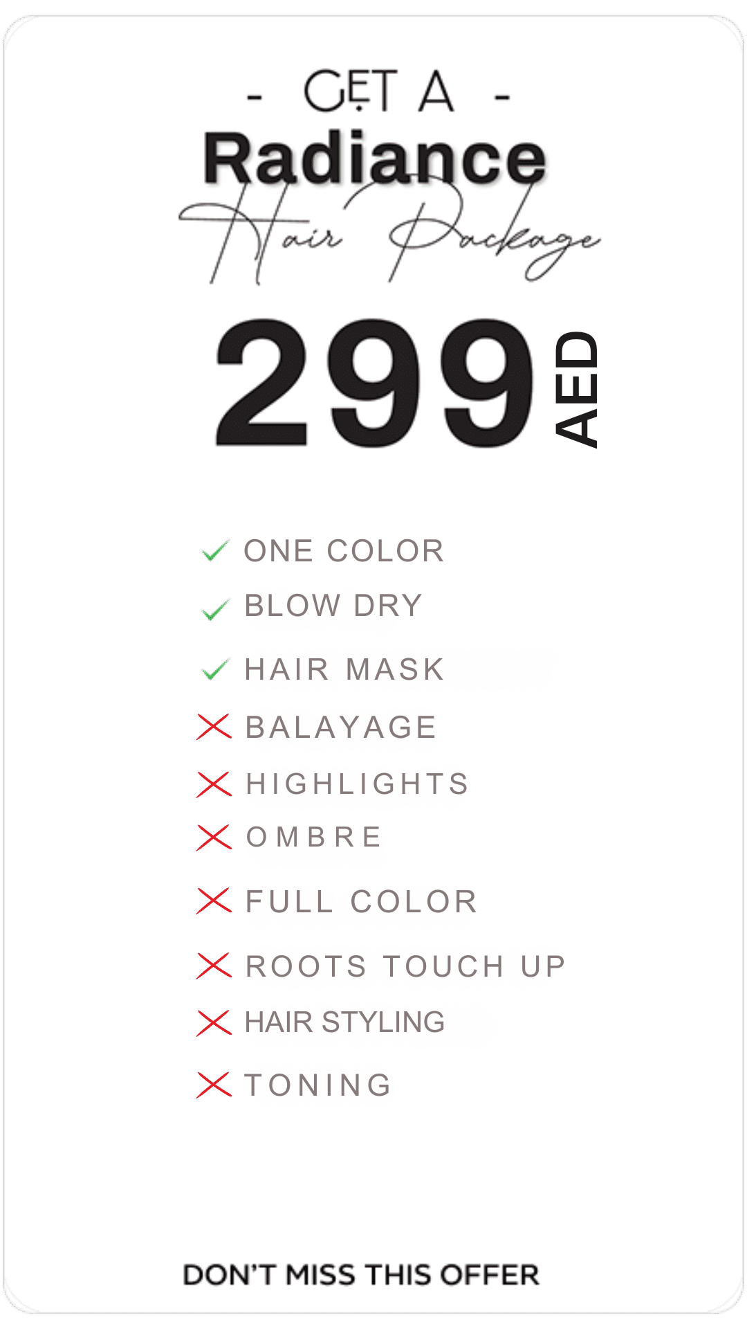 299 Hair Package